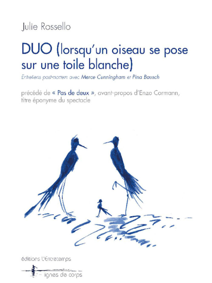 Duo (lorsqu'un oiseau se pose sur une toile blanche)