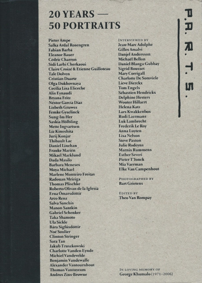 P.A.R.T.S:  20 years - 50 portraits