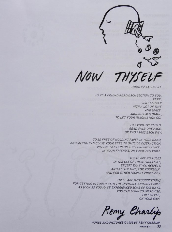 Now Thyself - Remy Charlip (Contact Quarterly Reprints: #5) – Image 3