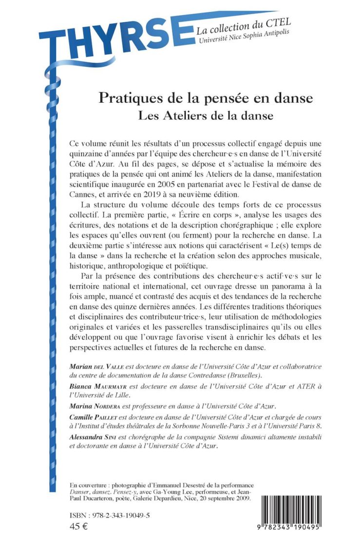 Pratiques de la pensée en danse - Les Ateliers de la danse - Image 2