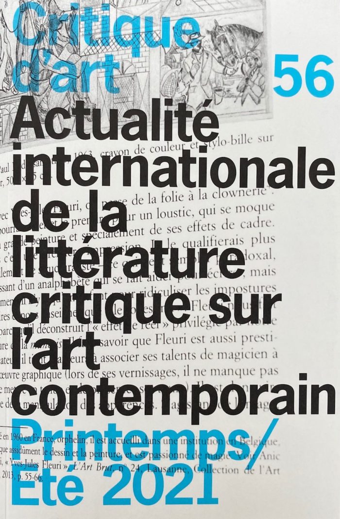 Critique d’art n°56 : printemps/été - Spring/Summer 2021